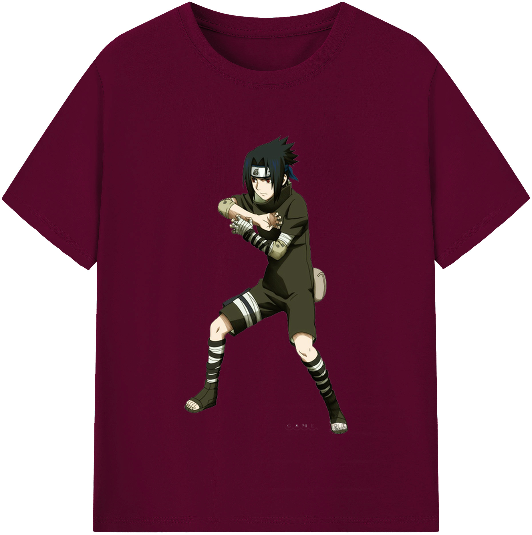 （画像用） NARUTO -ナルト- うちは サスケ Uchiha Sasuke レディースカジュアルプリントTシャツ（綿100％）